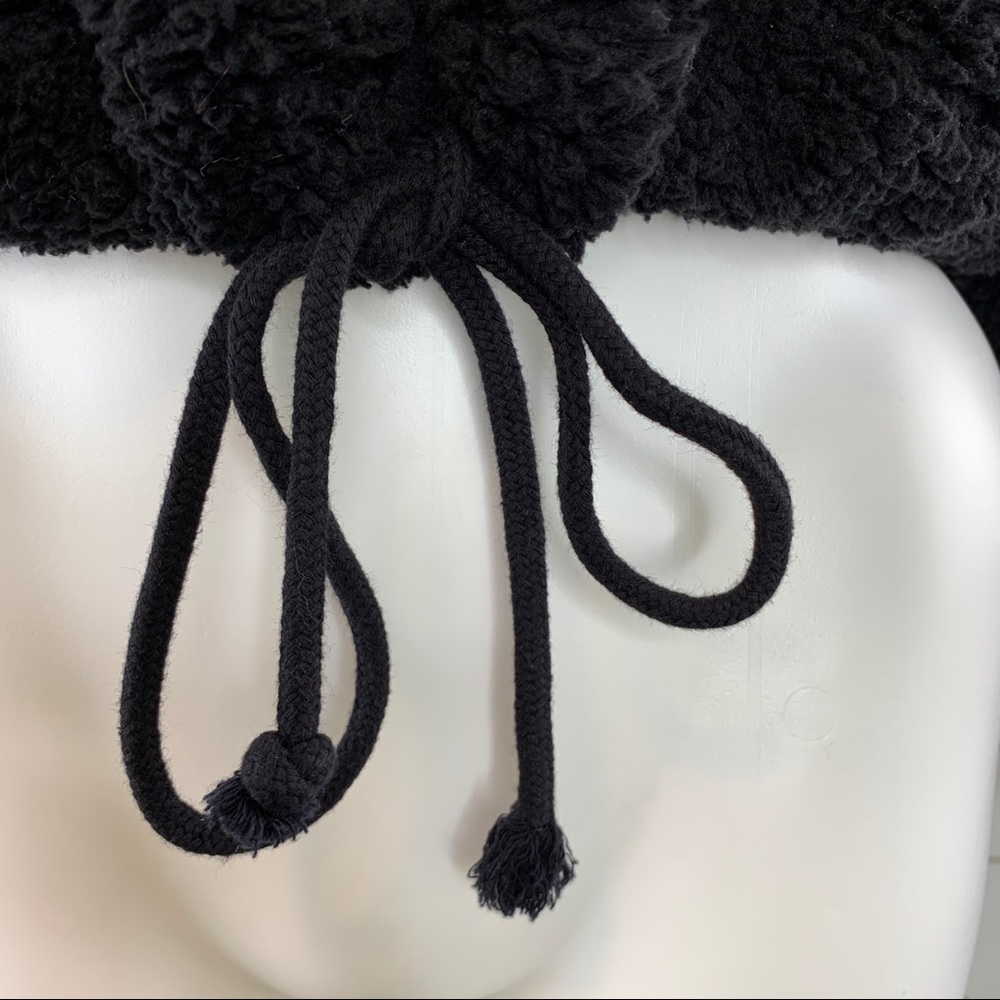 Topshop Teddy Bear Half Zip Drawstring Sweater 8 - image 6